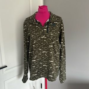 The North Face fleece lined quarter zip pullover